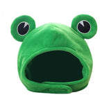 Maxbell 2xCartoon Funny Plush Frog Big Eye Hat Cosplay Costume Dress Up Hat Headgear