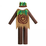 Maxbell 2xChildren Tree Costumes Headdress Vest Romper for Halloween Show Festival L