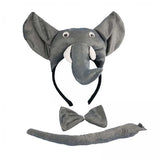 Maxbell 4xElephant Costume 3Pcs Animal Costume for Party Favors Festival Supplies Kids