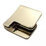 Maxbell 4xPants Clips for Waist Adjustable Pants Waist Clip Metal Pant Waist Tightener Golden