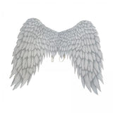Maxbell 6xNon Woven Fabric Angel Wings Mardi Gras Halloween Cosplay Costume Props White