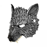 3xLuxury Wolf Half Face Mask Cosplay Costume Masquerade Fancy Dress for Party
