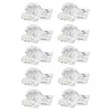Maxbell 3x20pcs Quick Shoelace Lock Shoe Strings Cord Buckle Toggle Stopper Clear