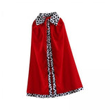 Maxbell 4xKing Cape King Robe Cloak Costume Accessory for Masquerade Carnival Dress up 130cm for Adults