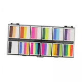 Maxbell 4xFace Body Paint Set 12Colors Theatre Rave Face Paint Painting Makeup Palette Style B