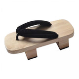 Maxbell 2xJapanese Wooden Clogs Shoes Trendy for Stage Performance Apartment Carnivals 44