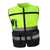 Maxbell 4xHigh Visibility Vest Breathable Work Road Lightweight Safety Reflective Vest XXL Yellow