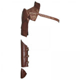 Maxbell 2x1Set Gothic Steampunk Adjustable Shoulder Armor/Arm Strap Metal Decor Brown