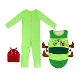 Maxbell 2xKids Caterpillar Costume Cosplay Costume Cute Clothing for Stage Performance S