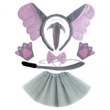 Maxbell 2xElephant Costume Set Easter Ears and Tail for Carnivals Holidays Stage Shows