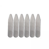 Maxbell 5xCollar Stays Metal Wrinkle Proof Non Slip for Unisex Work Uniform Wedding 50mmx10mmx0.8mm