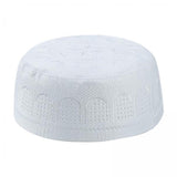 Maxbell 3xIslamic Muslim Mens Prayer Kufi Hat Skull Cap Turkish Namaz Topi White