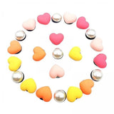 Maxbell 2xBeach Bag Accessories Charms Heart Charm Inserts for Festival Summer Outdoor Style A