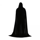 Maxbell 2xKids Halloween Cosplay Long Hooded Cloak Cape Accessory for Prop Photography 90cm Black