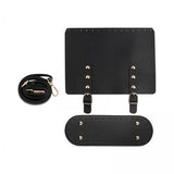 Maxbell 2xKnitting Crochet Bag Adjustable Shoulder Strap for DIY Purse Making Kits Black