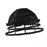 Maxbell 3xCage Hoop Skirt Petticoat Lolita Crinoline Underskirt for Wedding Prom Dress Black