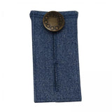 Maxbell 5xDenim Pants Extender 2 Button Hooks Elastic Waist Extenders Blue