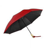 Maxbell 2xTwo Fold Automatic Duck Umbrella Gift Strong for Backpacking Walking Outdoor Red