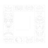 Maxbell 3xFace Paint Stencils for Kids Reusable Durable for Halloween Holidays Cosplay