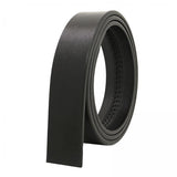 Maxbell 5xMen Belt Without Buckle 3.5cm Width Adjustable Holeless PU Leather Belt Black