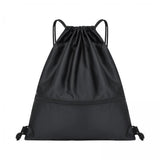 Maxbell 4xSports Drawstring Backpack Casual Knapsacks for Backpacking Vacations Travel Black