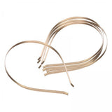 Maxbell 4x5Pcs 5mm Stainless Steel Hairbands Headwear Handicraf Ladies Girls Women gold