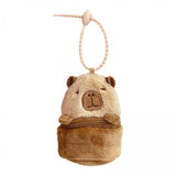 Maxbell 3xCapybara Pouch Purse Toy Bag Decor Keyring for Adults Kids Housewarming Gifts