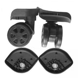 Maxbell 3x2 Pieces Replacement Luggage Suitcase Wheels Swivel Mute Casters Black