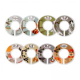 Maxbell 5xToddler Baby Clothing Closet Rack Size Dividers Rings A 8pcs with sizes