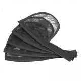 Maxbell 4x5pcs Hair Net for Making Ponytail Weaving Net Wig Caps Hair Accessories black