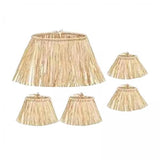 Maxbell 3x5 Pieces Hawaii Grass Skirt Hawaii Skirt Fancy Dress Costume for Party Raffia