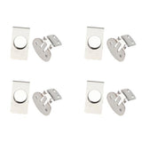 Maxbell 5x8X Invisible Magnetic Tie Stay Electroplate Anti-wrinkle Clip Anti-floating
