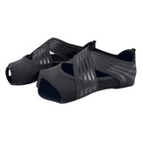 Maxbell 2xNon Skid Women Barre Yoga Shoes Pilates Grip Socks Flexible Machine Wash Black S