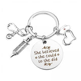 Maxbell 4xNurse Keychain Celebration Handbag Bag Decoration Birthday Nursing Key Chain