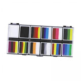 Maxbell 2xFace Body Paint Set 12Colors Theatre Rave Face Paint Painting Makeup Palette Style A