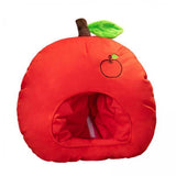 Maxbell 2xBreathable Plush Apple Hat Cap Headdress for Birthday Party Carnival Holiday
