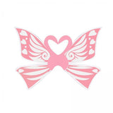 Maxbell 2xFairy Wings for Girls Elf Cosplay Soft Child Angel Wings with Elastic Straps Pink
