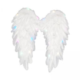 Maxbell 6xAngel Wings White Dress up Fairy Wings for Fashion Show Holidays Photo Props 45cmx45cm