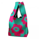 Maxbell 3xKnitted Handbag Fashion Pouch Lightweight Shopping Bag for Beach Green