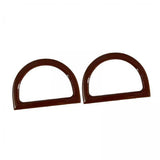 Maxbell 3x2Pcs Women Purse Handles Belt Replacement DIY Handmade for Tote Purse Making brown D shape