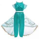 Maxbell 2xJasmine Princess Costumes Little Girls Fancy Dress up Cosplay Costume  140cm
