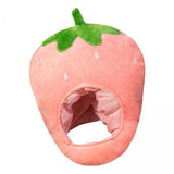 Maxbell 4xSoft Strawberry Hat Decor Cartoon Headgear for Holiday Halloween Party