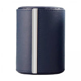 Maxbell 2xTravel Tie Case Tie Box for Men Travel Business Gift PU Leather Men Tie Case black