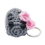 Maxbell 6xPortable Keychain Purse Charming Pendants Car Keyring for Bag Backpack Purse with Bow