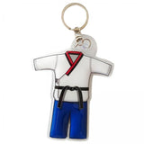 Maxbell 3xTaekwondo Keychain Metal Keyring Cute Bag Charms Key Holder Sports Keychains Blue