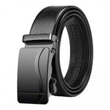 Maxbell 2xAutomatic Buckle Belt Business Belt for Men's Gift Business Suit Middle Aged Style D