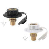 Maxbell RV City Water Connection Inlet Kit 1/2 inch Male Sturdy Brass Pipe Threads