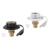 Maxbell RV City Water Connection Inlet Kit 1/2 inch Male Sturdy Brass Pipe Threads