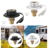 Maxbell RV City Water Connection Inlet Kit 1/2 inch Male Sturdy Brass Pipe Threads