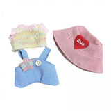 Maxbell 2xDoll Clothes for 15cm Plush Doll Stylish Stuffed Animals Clothes DIY Cartoon